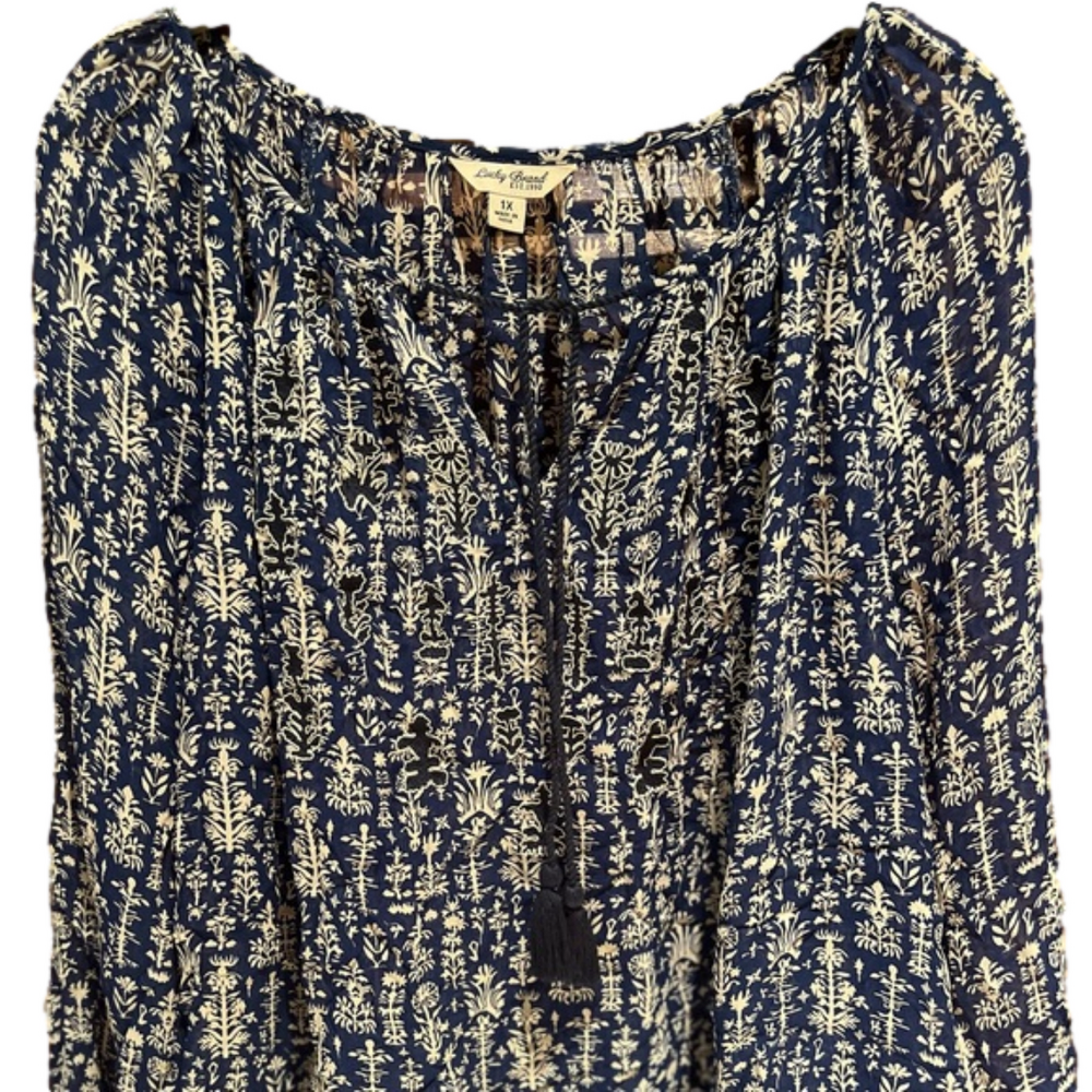 WOMENS LUCKY BRAND 1X DETAIL TOP